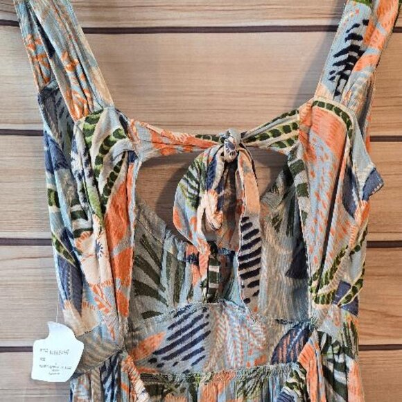 Angie Hawaiian Floral Maxi Dress SZ L - Picture 3 of 5